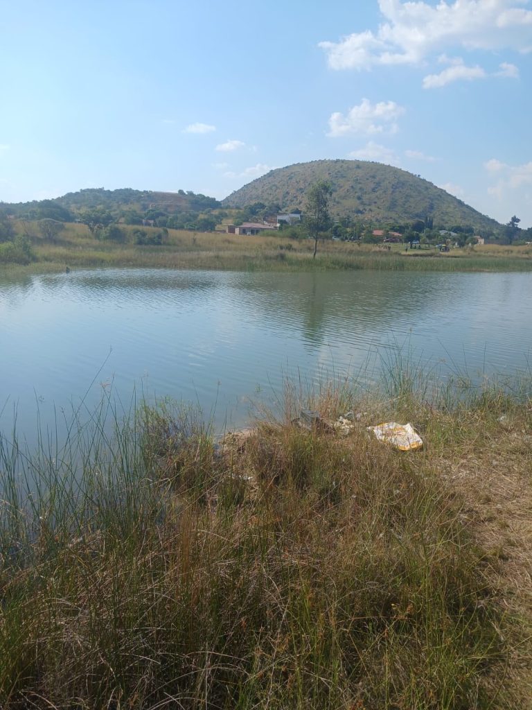 The dam in which Constable Gift Mota (25) drowned, in the line of duty. 