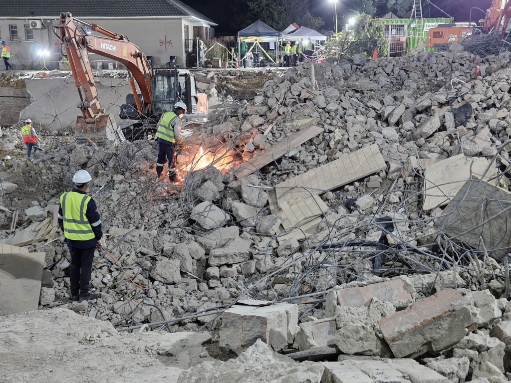 The George building collapse claimed 34 lives on 6 May 2024. Photo: George Municipality/Facebook