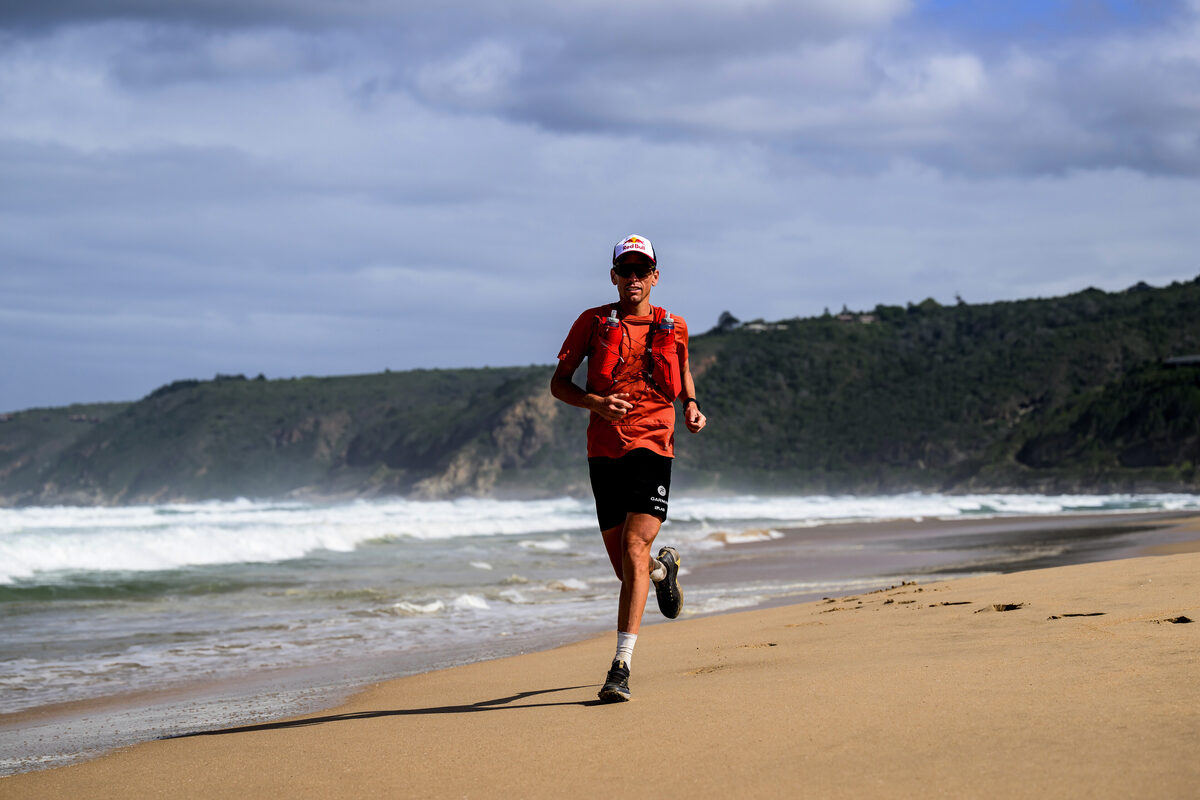 Ryan Sandes is seen during a training and route scouting weekend in George.