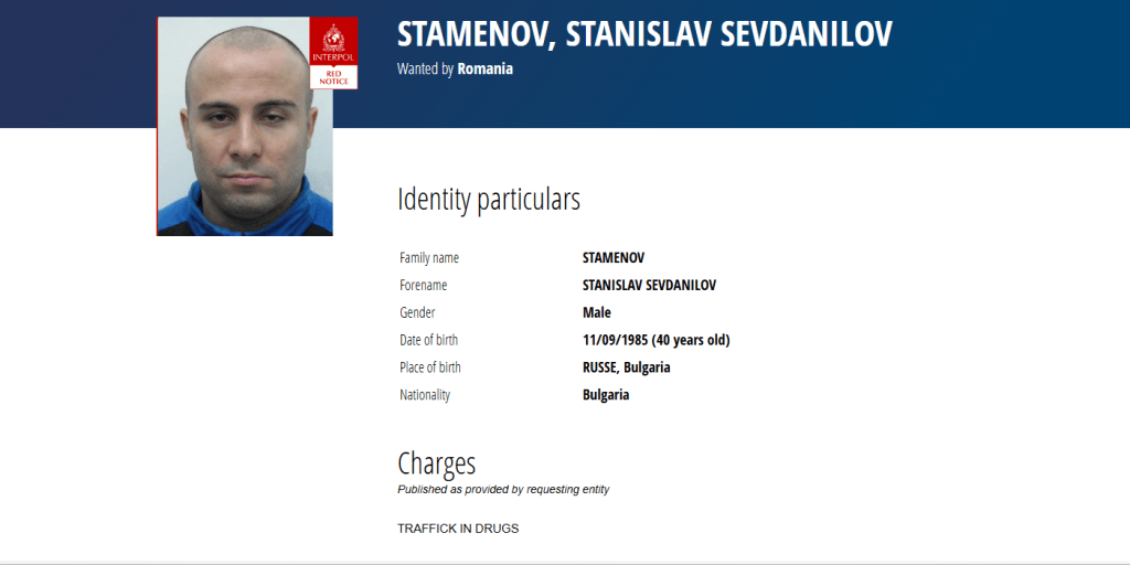 Stanislav Stamenov was found and arrested in Cape Town after he was placed on an Interpol red notice.