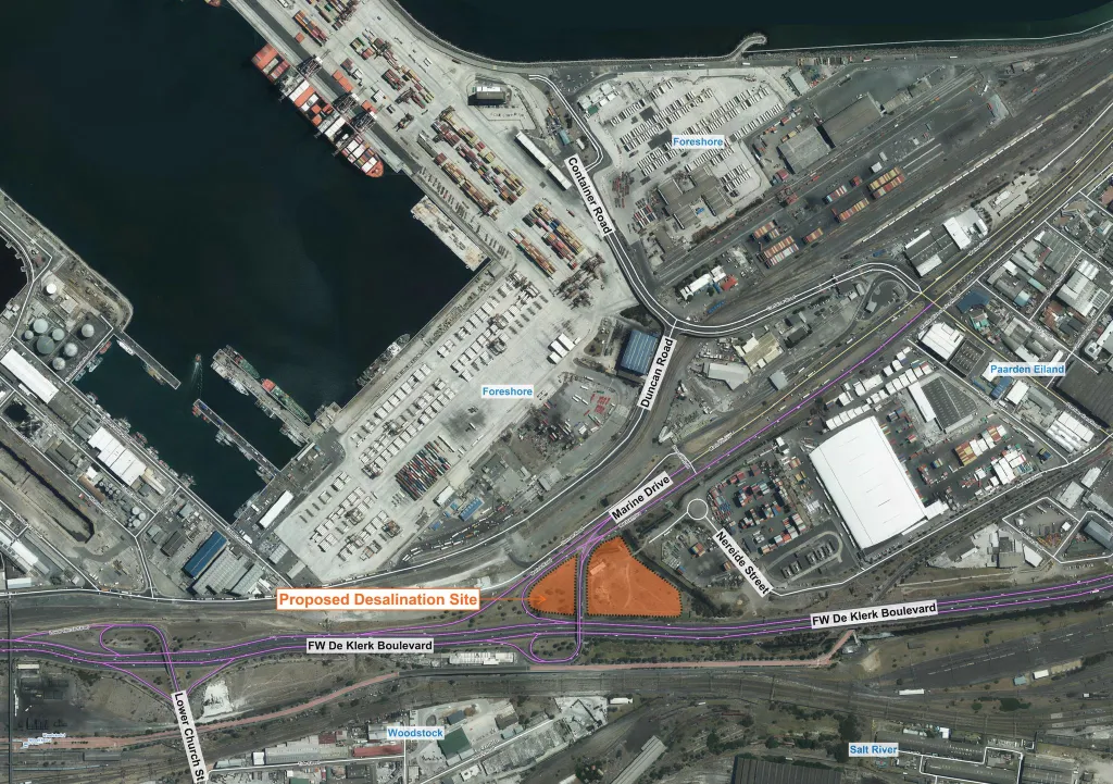 The City of Cape Town has approved plans for a permanent R5-billion desalination facility at Paarden Eiland, strategically located in the harbour area of Cape Town. Construction is expected to begin in 2026, with the plant targeted to be operational by 2030.