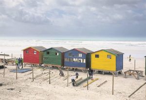 Muizenberg’s iconic beach huts get heritage-faithful makeover during beachfront upgrade
