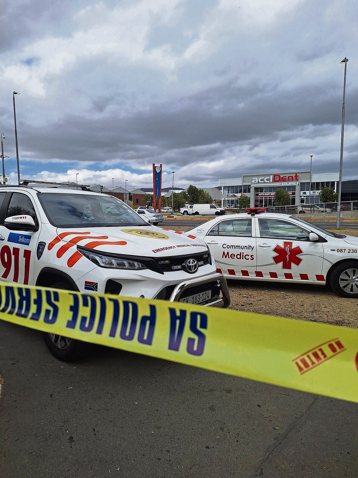 Community Medics were on the seen on Friday.