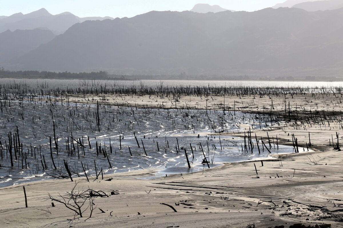 Theewaterskloof dam, the Western Capes largest dam.