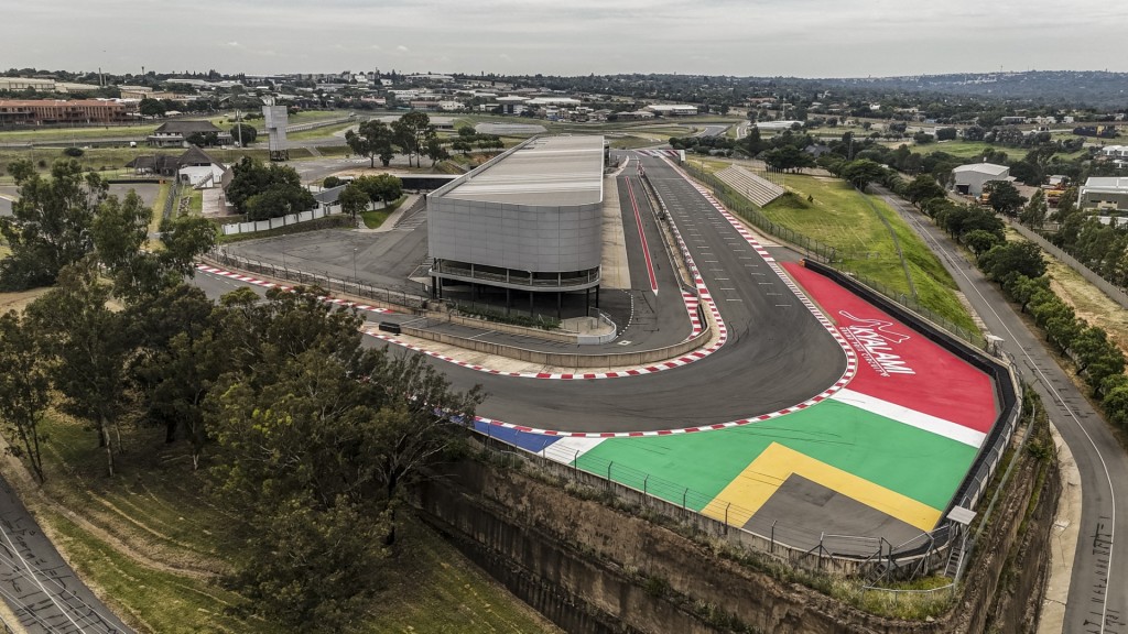 An aereal view of the Kyalami Grand Prix Circuit, a motor racing circuit in Midrand, on February 3, 2025.