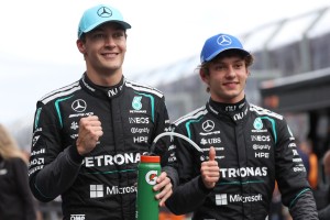 Russell takes pole as Verstappen crashes out in Melbourne chaos