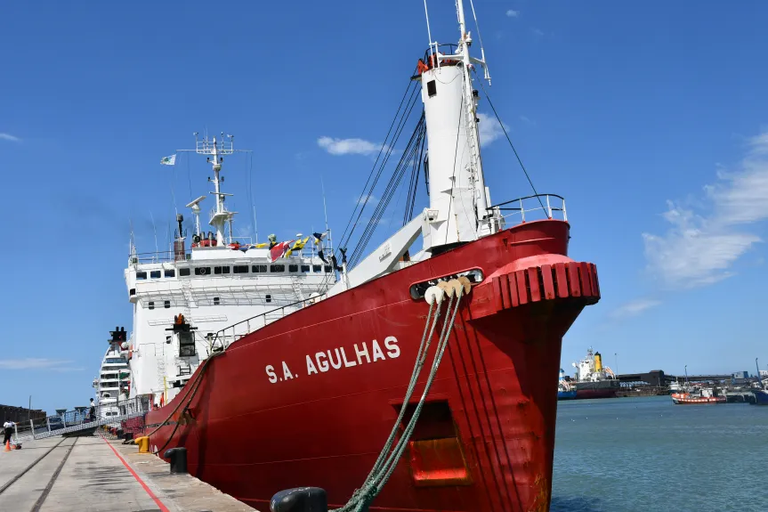 The Algulhas pictued in 2018. Photo: South Africa’s first dedicated Antarctic supply ship