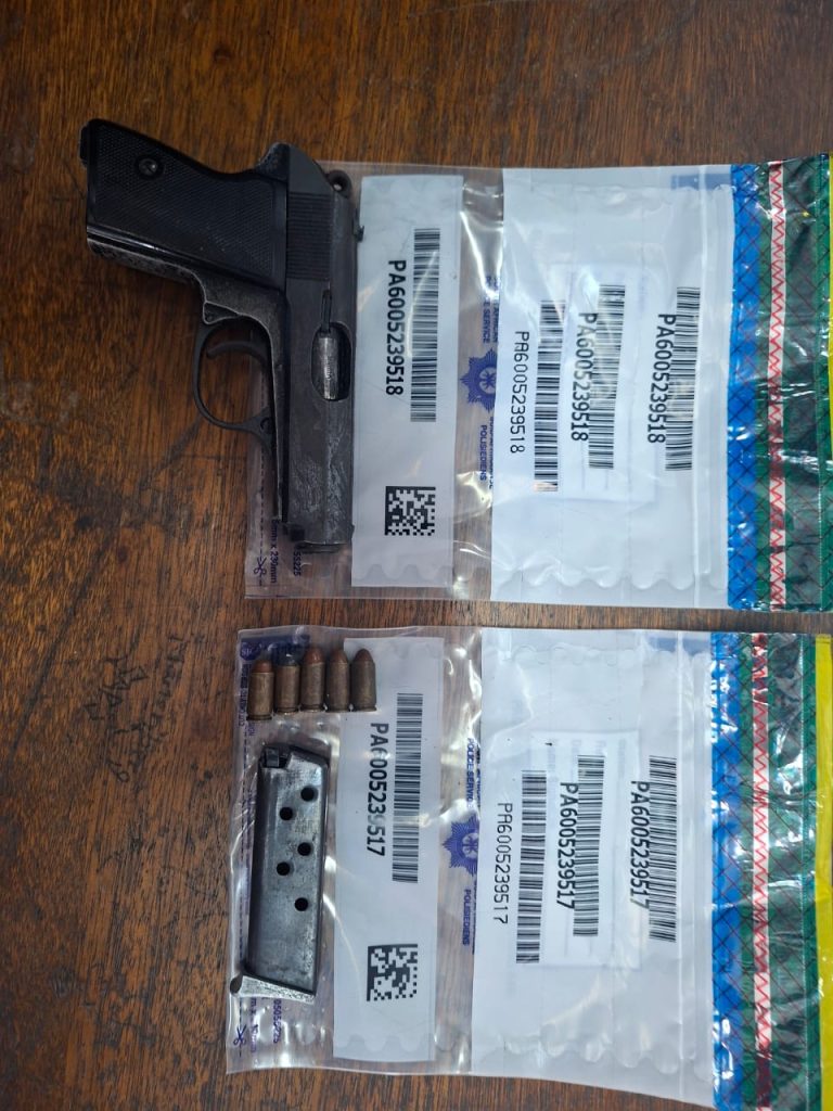 A man was apprehended after police saw him with a gun in his hand in Manenberg. Photo: supplied