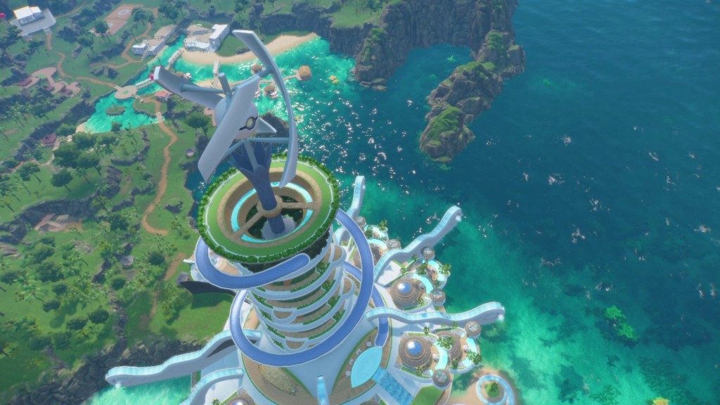 A screenshot from the new Pokémon Winds and Pokémon Waves.