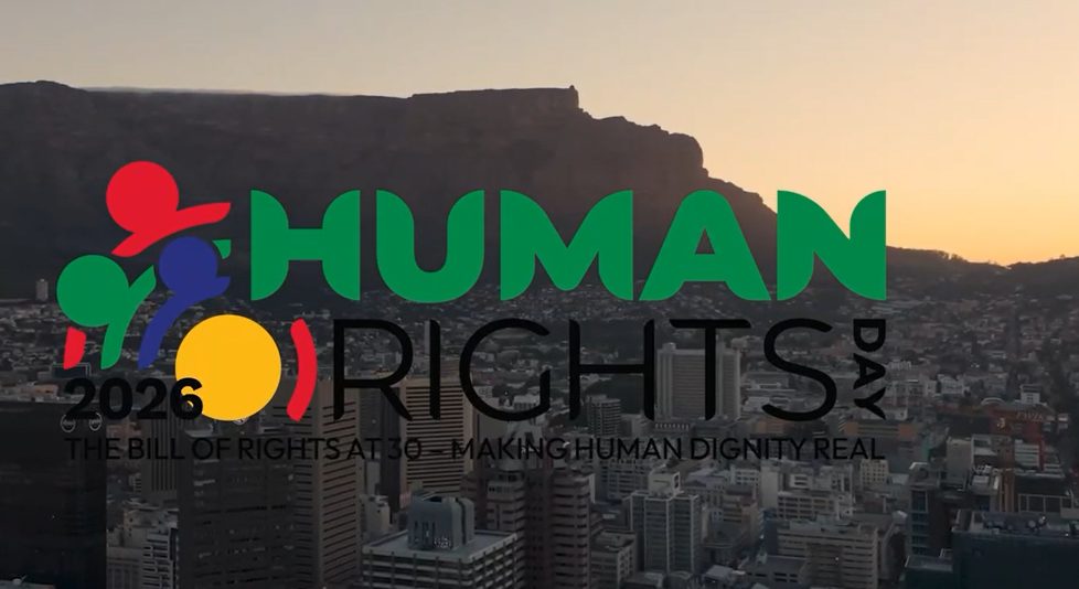 A screenshot from a Human Rights Day Video issued on the national government's social media.
