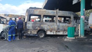 Nine taxis gutted by fire at Nyanga Terminus Taxi Rank