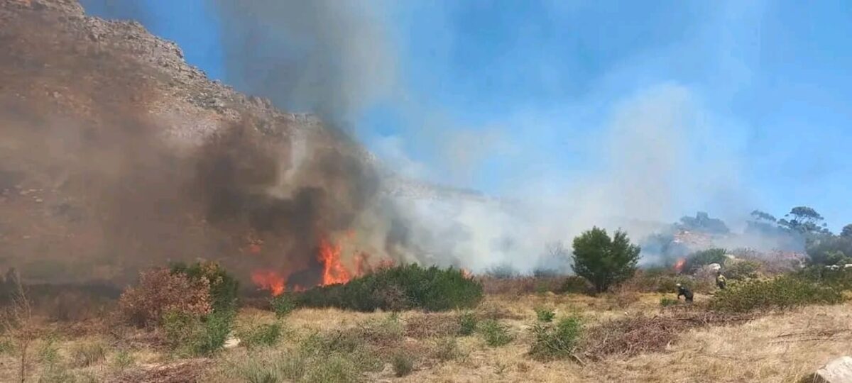 Hout Bay Fire spreads overnight after cresting mountain ridge