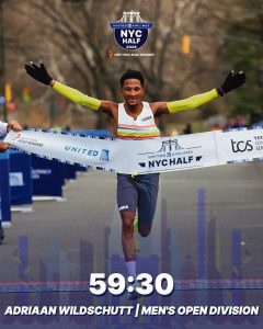 Wildschutt eerste oor New York-halfmarathon se wenstreep