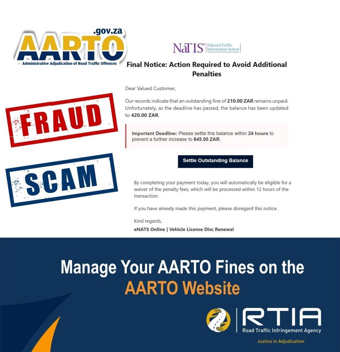 Enatis Example Motorists warn of fake traffic fines | NovaNews