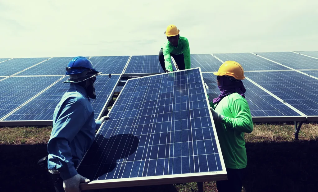 installing solar panels