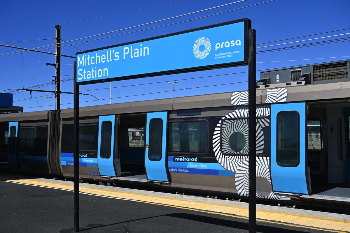 A picture that Metrorail posted online of the newly revamped Mitchell's Plain station.