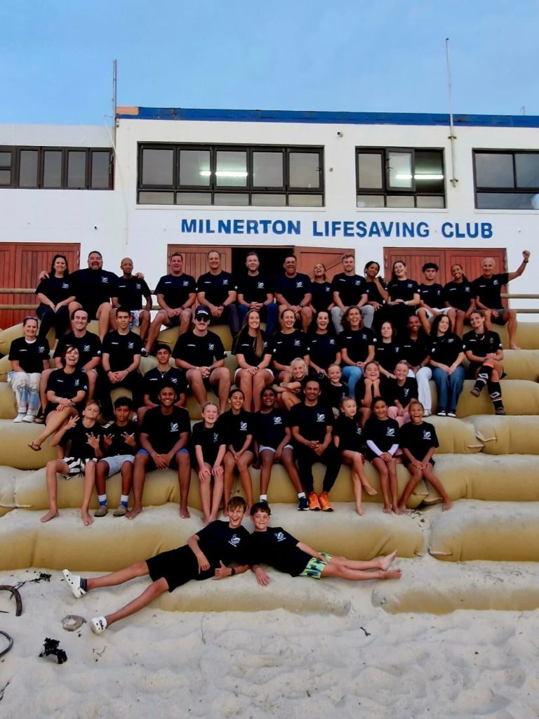 The Milnerton Surf Lifesaving Club's lifeguards and nippers.