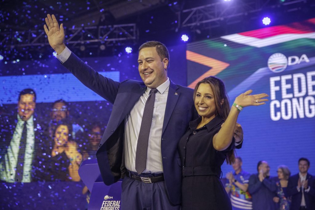 The new leader of South Africa's second-largest party, the Democratic Alliance, said Monday he would recast it beyond its white-voter base, betting that the country's once rigid racial divides are easing.