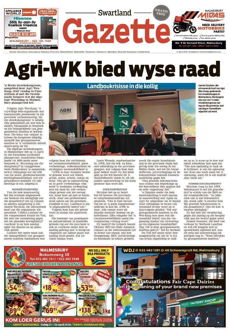 Swartland Gazette – E-edition – 21 April 2026