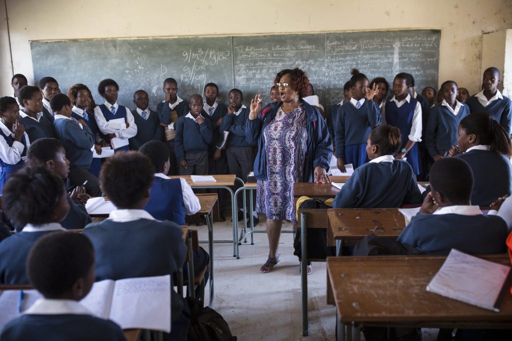 Overcrowded schools in Gauteng.