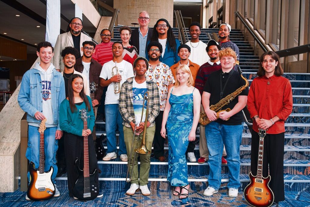 Photo of last year's Youth Jazz Series participants.