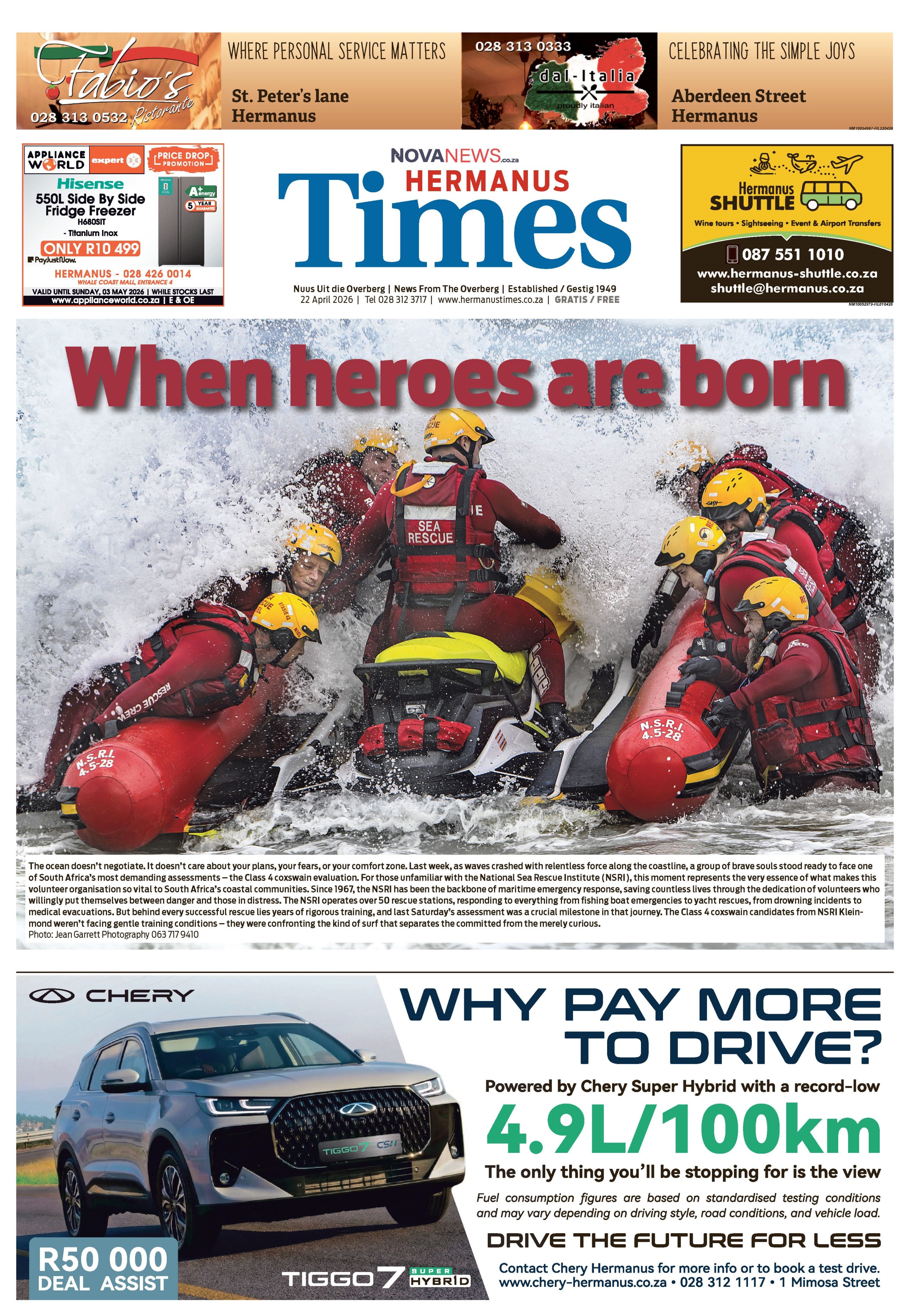 Hermanus Times – E-edition-22 April 2026