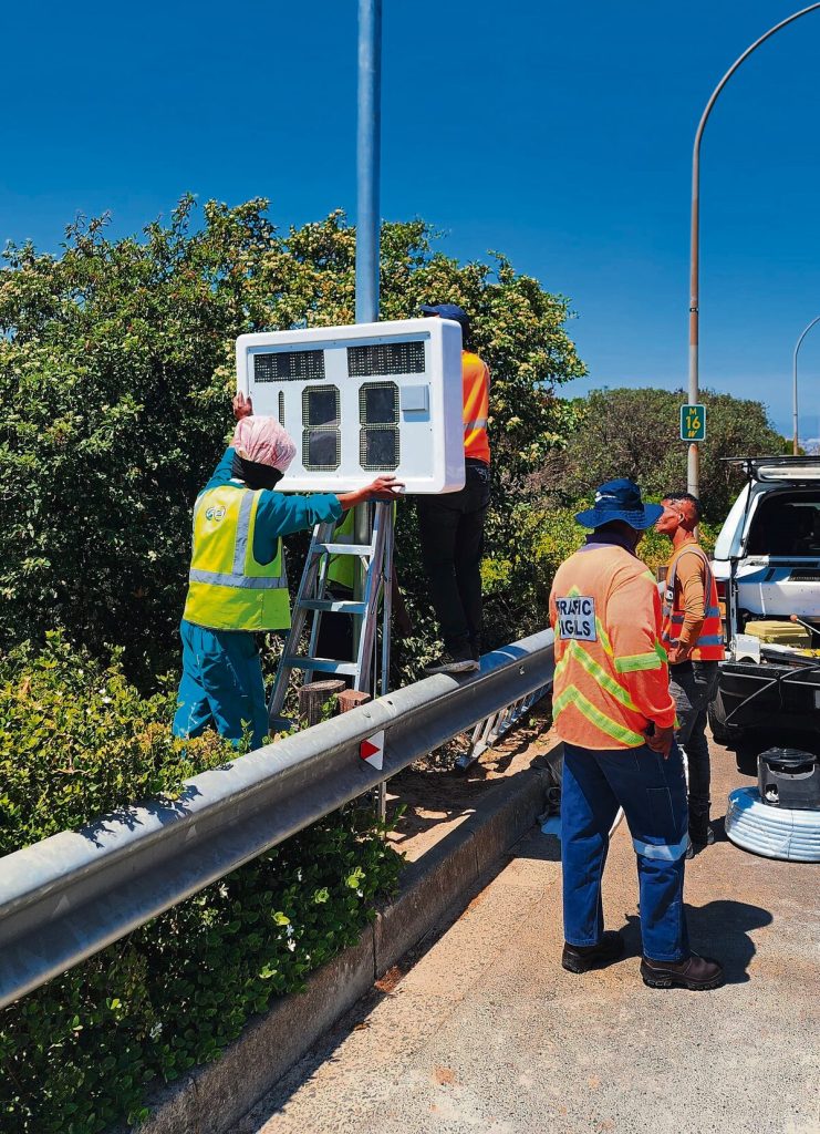 A smart speed sign has being installed in Jip de Jager Road in Bellville.