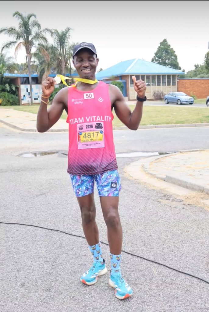 Nkhetheni Masupa completed the Welkom Miellie Marathon in February. This is the oldest marathon in the Free State and is known as flat and fast.  Photo: Supplied