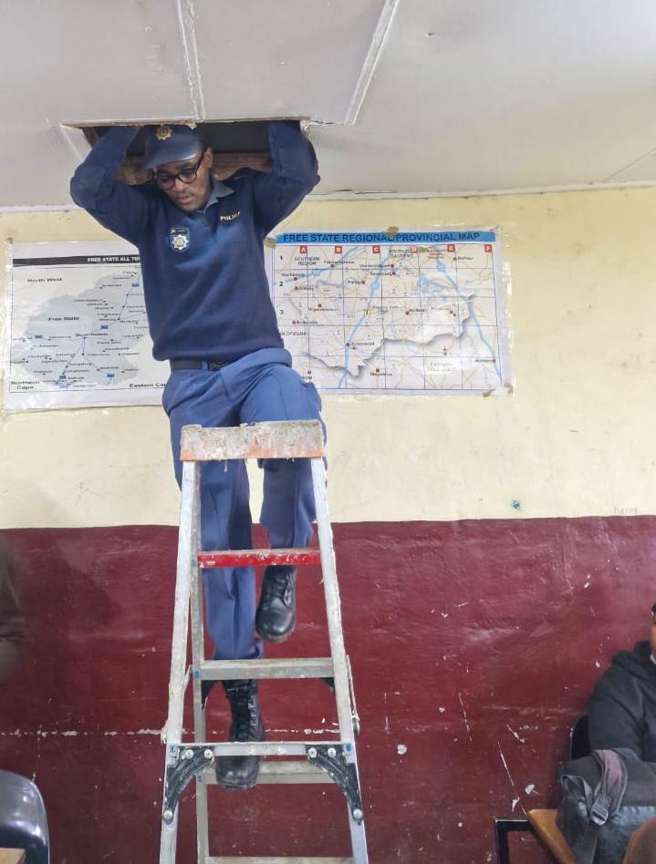 Phehello Secondary School premises were thoroughly searched during the raid on Wednesday 22 April.