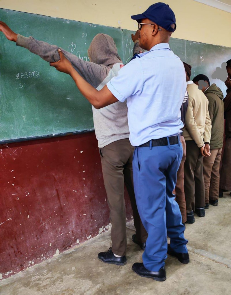 The police searched approximately 1123 learners during the raid on Wednesday.
