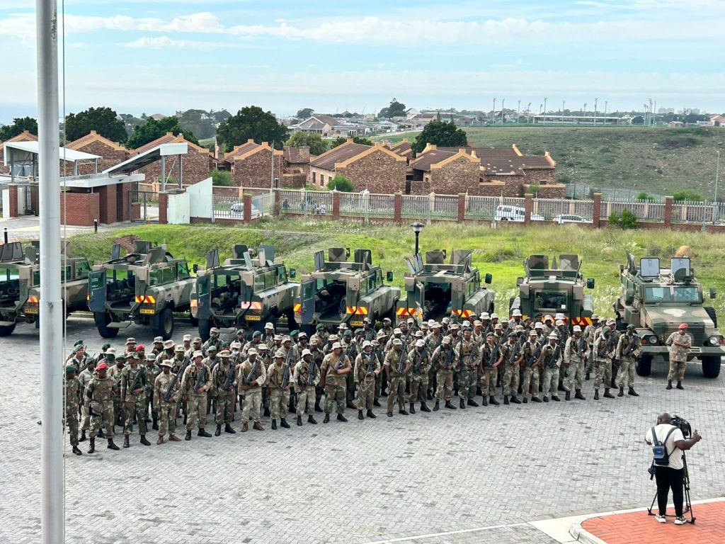 Eastern Cape Provincial Commissioner Lieutenant General Vuyisile Ncata announced the deployment of 290 SANDF members to support SAPS operations until March 2027, during the launch of Operation Prosper at a joint security forces parade in Gqeberha on 2 April.