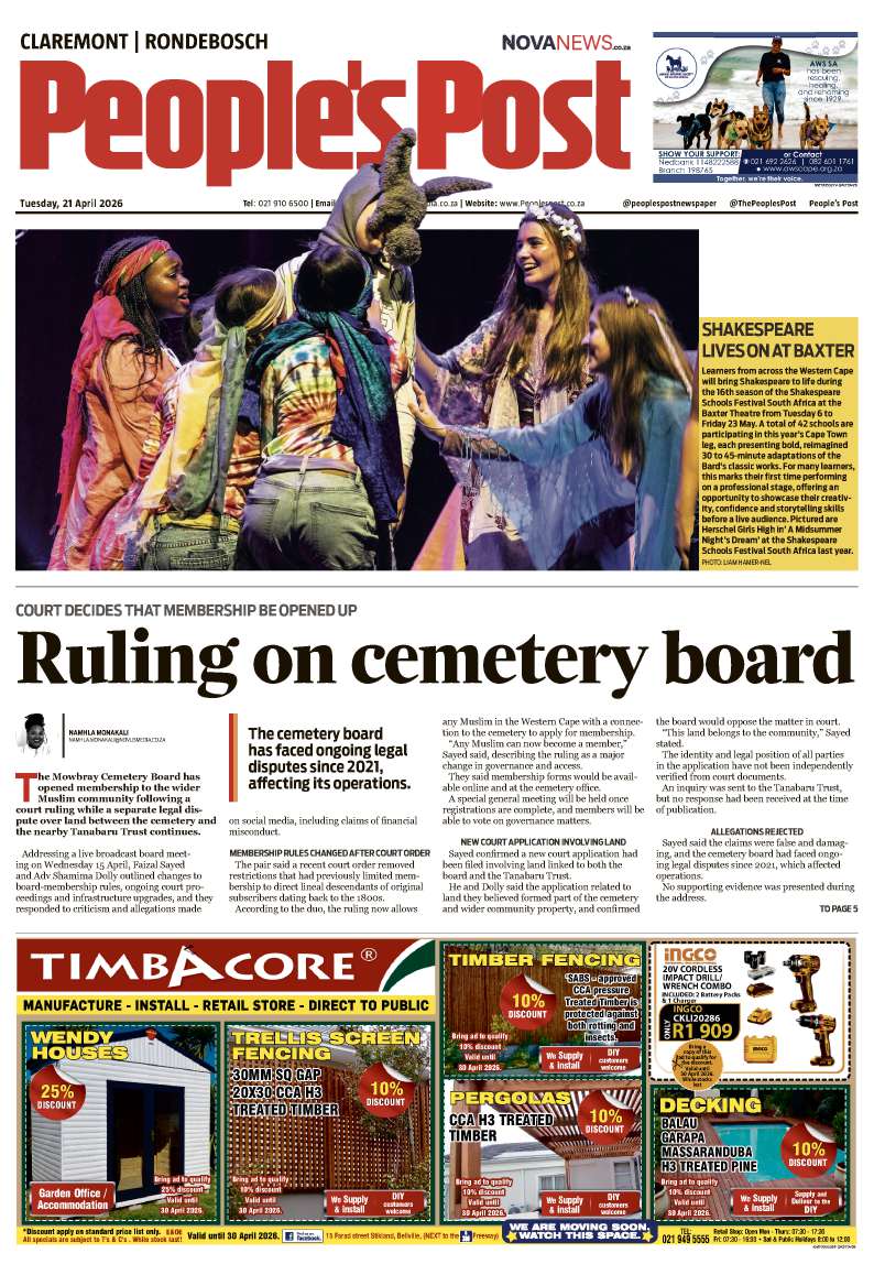 People’s Post Claremont/Rondebosch E-edition 21 April 2026