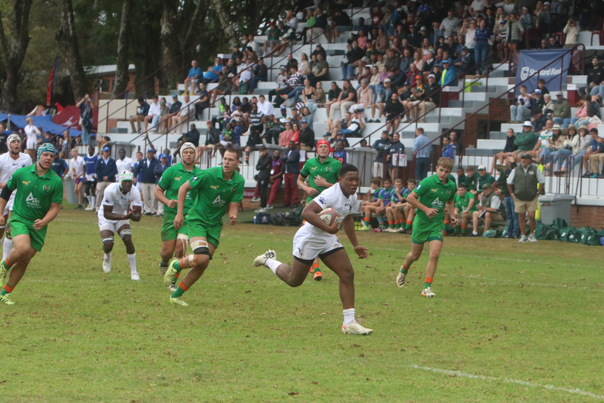 Peterhouse hooker Bongani Dube in the game against Rustenburg.