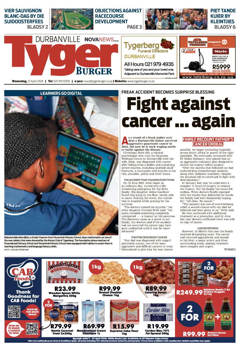TygerBurger | Durbanville | E-edition | 15 April 2026