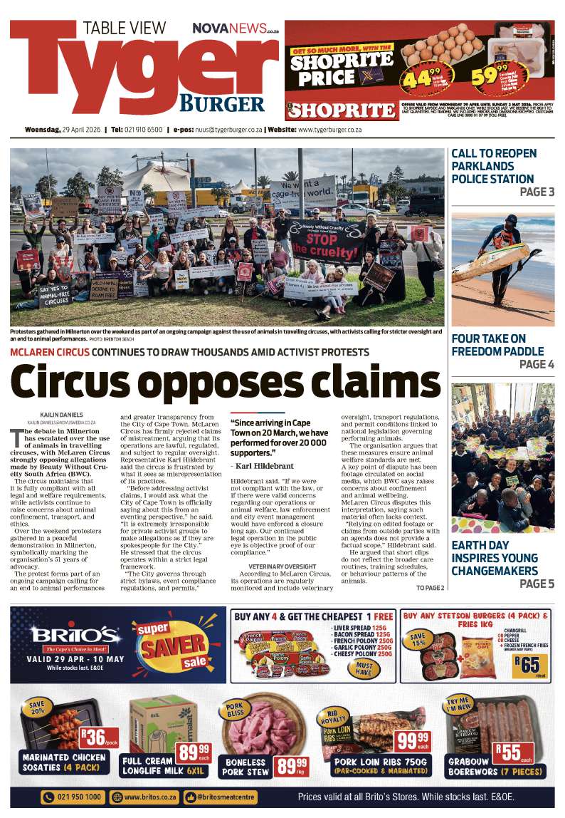 TygerBurger | Table View | E-edition | 29 April 2026