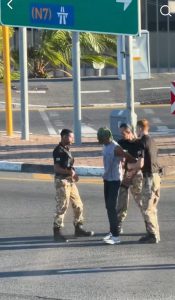 Footage of security-company officers assaulting a suspect goes viral
