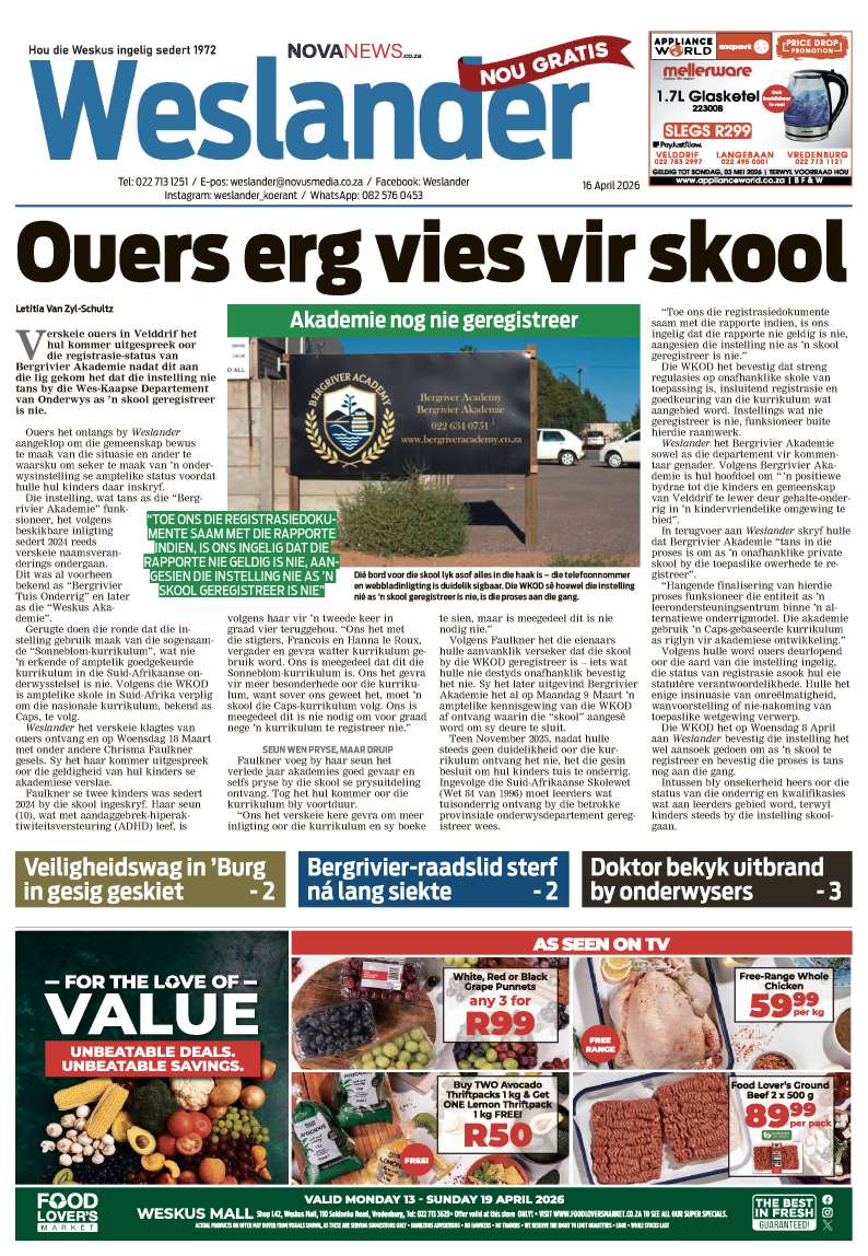 Weslander E-Edition - 16 April 2026