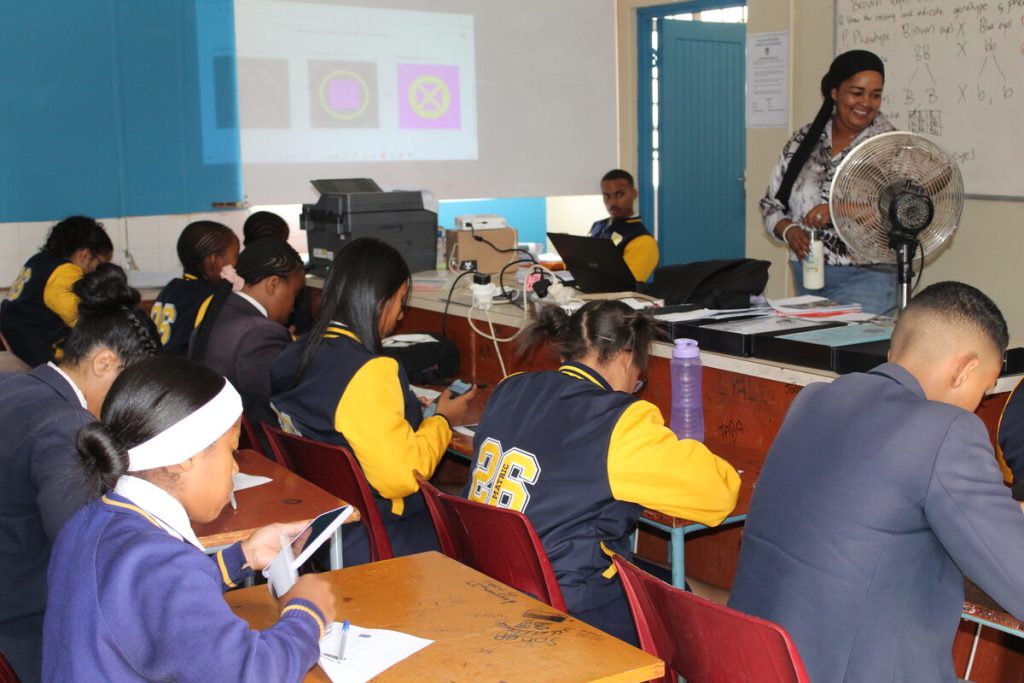 Learners are taught how to code