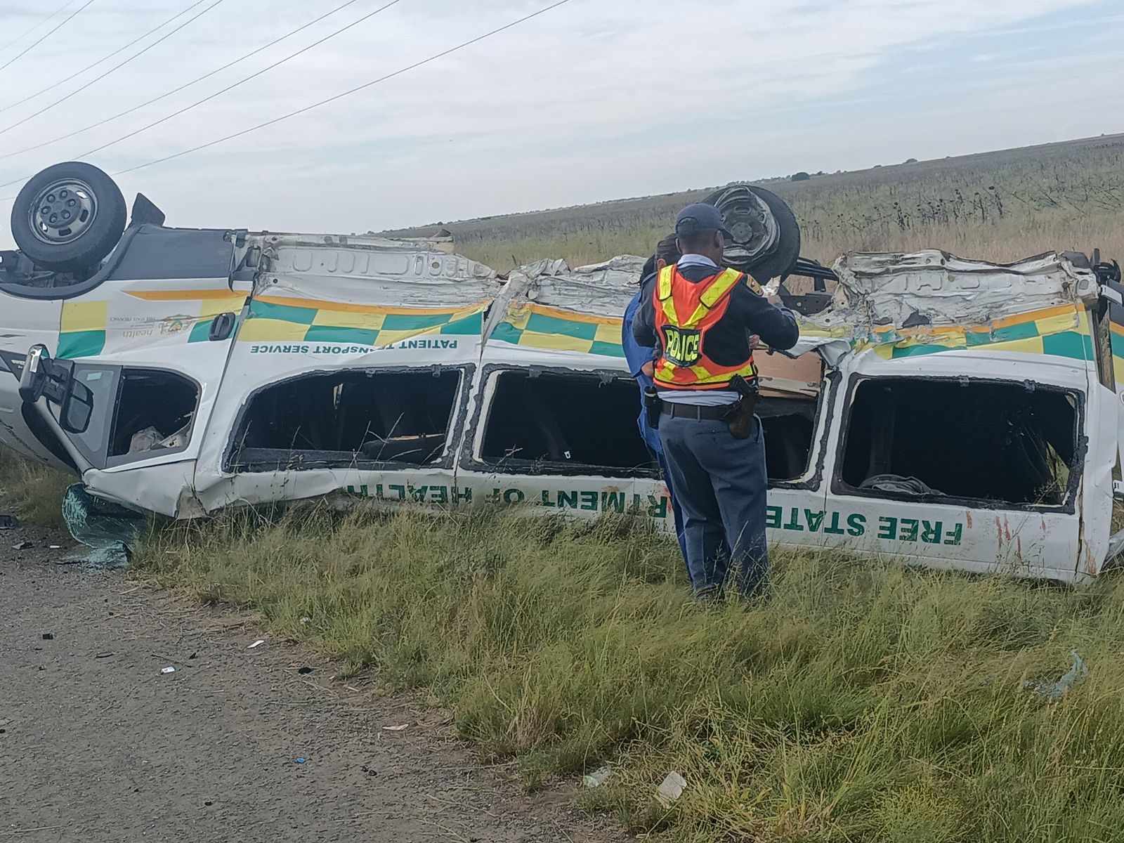 One person dies, many injured after patient transport vehicle collision on N8