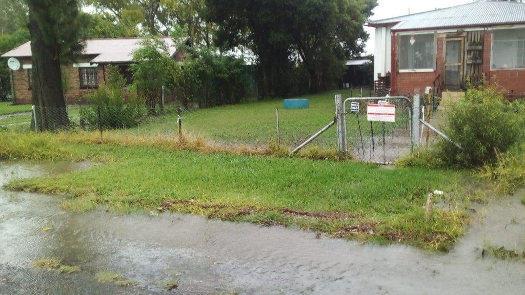 Critical drainage pipes in the affected the affected area have collapsed.