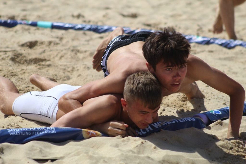 The South African Beach Wrestling Championships, held at Supertubes in Jeffreys Bay on 28 March, exceeded all expectations, drawing a record 289 entries, more than double the 124 competitors who participated in the 2025 championships.