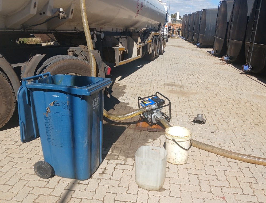 Fuel theft at Meyerton fuel plant.