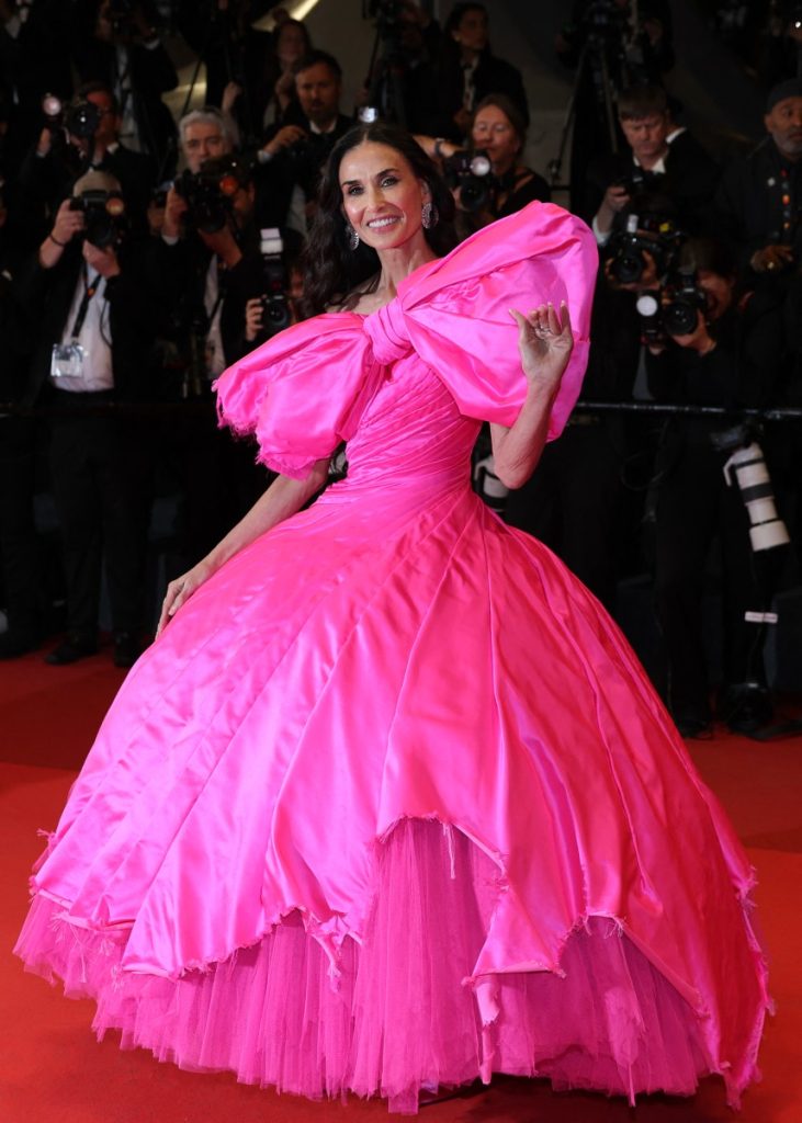 Demi Moore arrives for the screening of the film "Paper Tiger" at the 79th of the Cannes Film Festival.