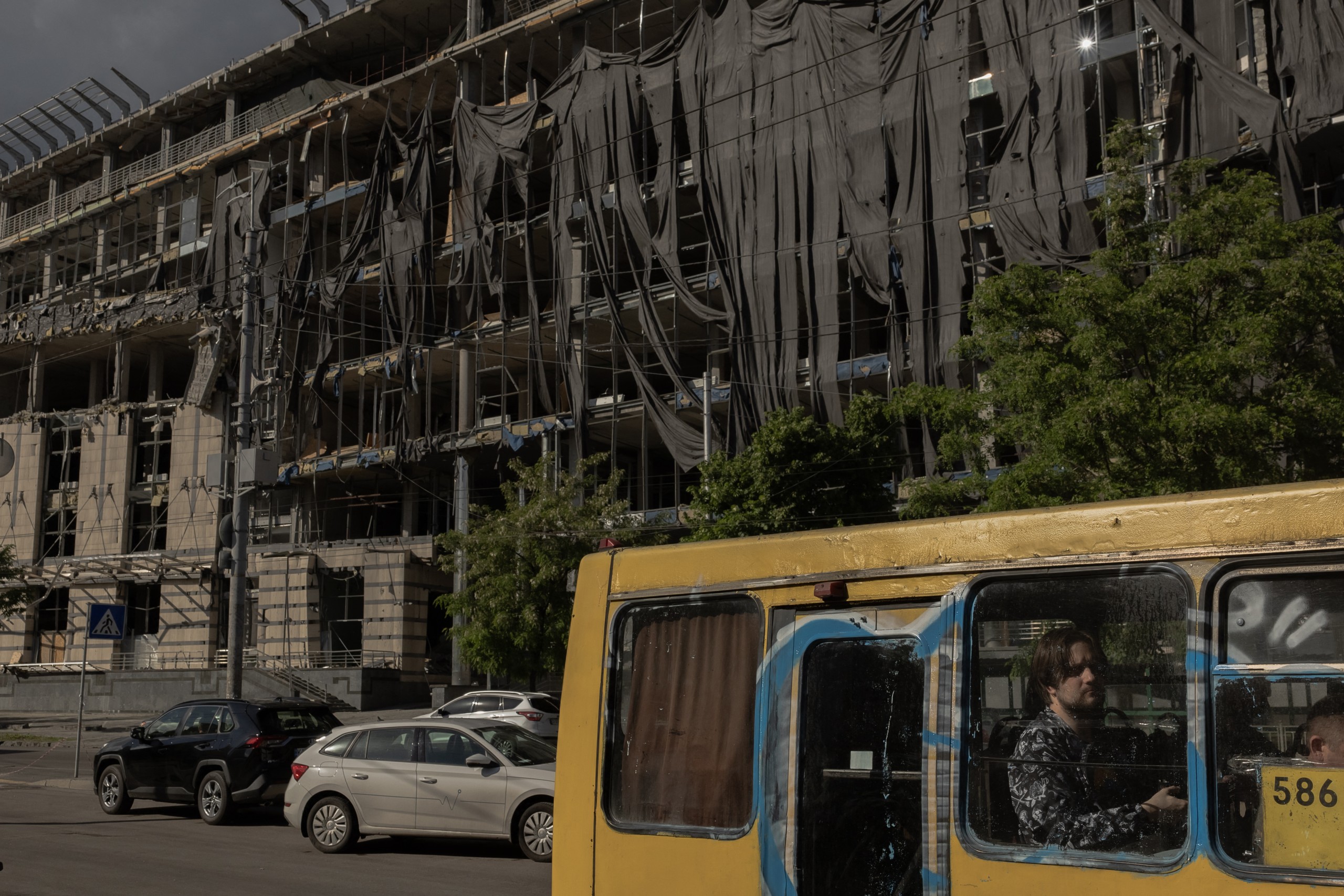Drone hits captured nuclear plant in Ukraine