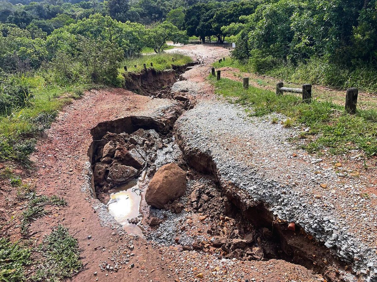 Recent storms have left the Baakens Valley trail network severely damaged.