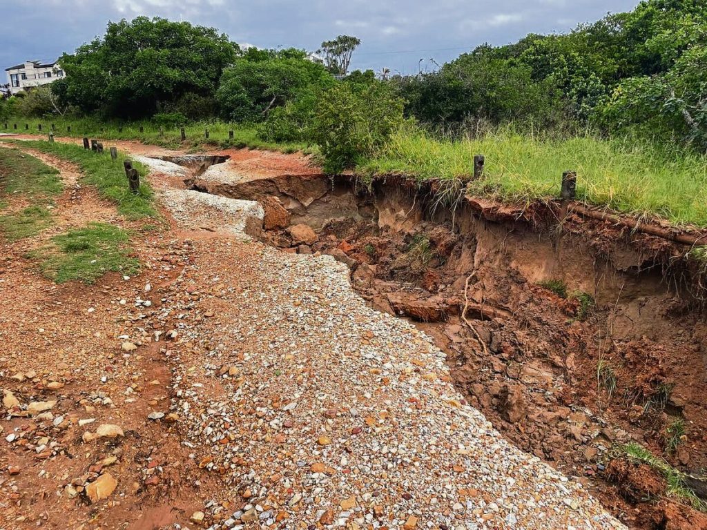 Recent storms have left the Baakens Valley trail network severely damaged.