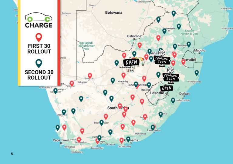 Off-grid, solar-powered electric vehicle (EV) charging stations by Zero Carbon Charge (Charge).