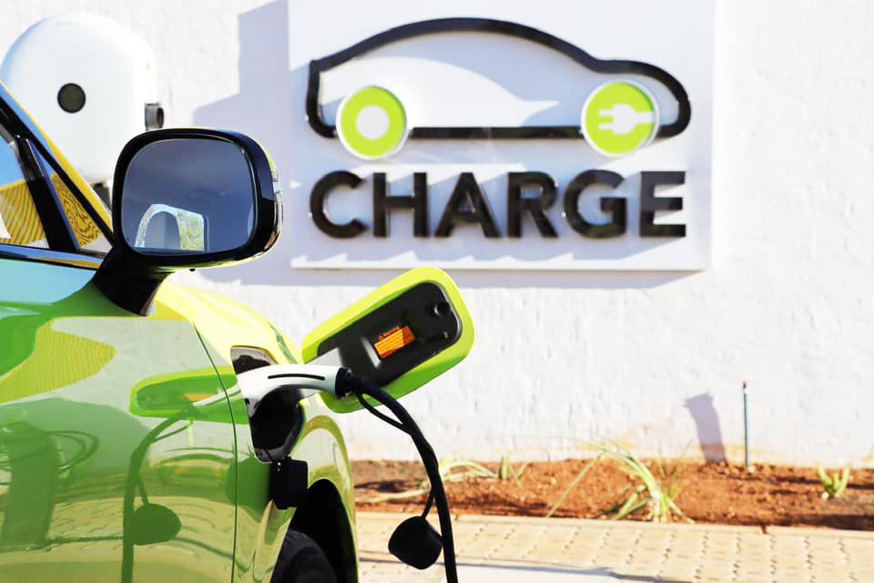 Off-grid, solar-powered electric vehicle (EV) charging stations by Zero Carbon Charge (Charge).