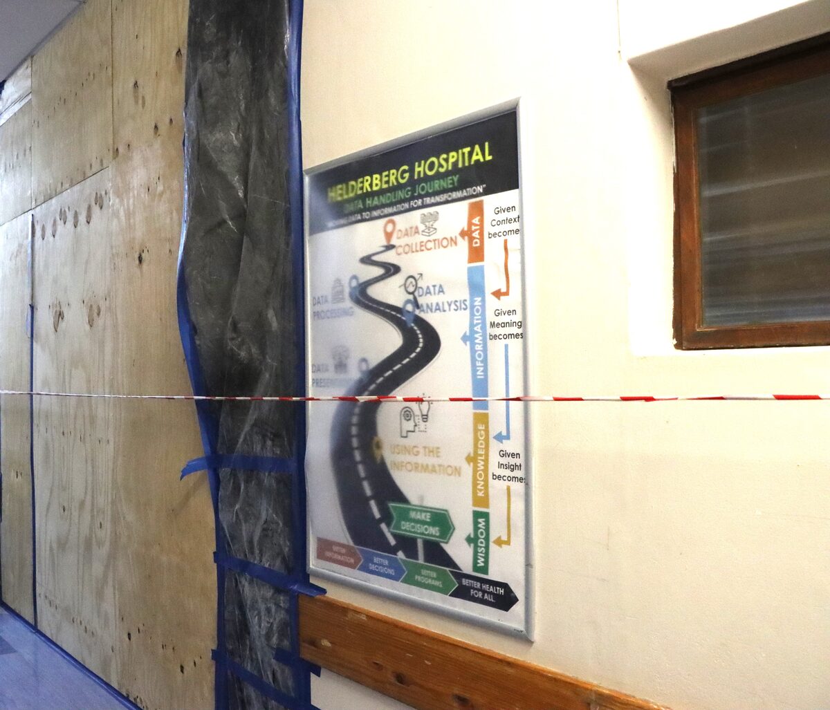  Infrastructure being replaced and refurbished at Helderberg Hospital as part of the R4m project. 