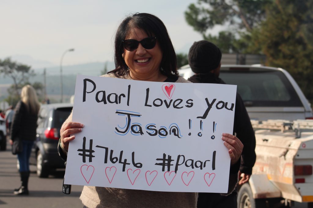 Jason vanporppal welcoming Paarl